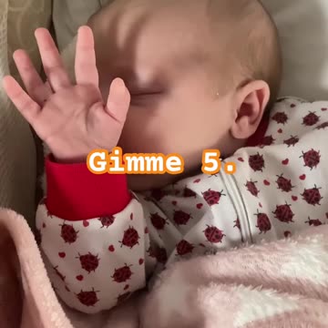 kayla’s cutest high five attempt yet – day 26 fun!