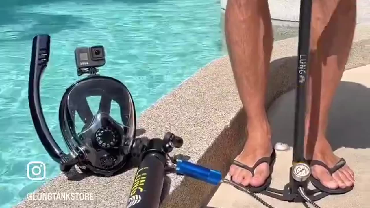 Lung Tank: Enjoy diving the easiest way with this lung sub mask