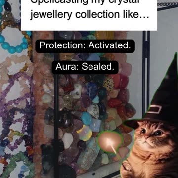 Spellcasting my crystal jewellery collection be like… #crystalcommunity #crystaladdict