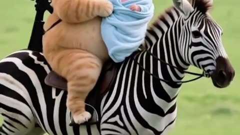 Cat save baby in jungle #viral