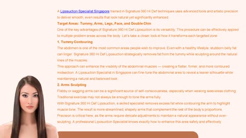 What is Signature 360 Hi Def Liposuction?