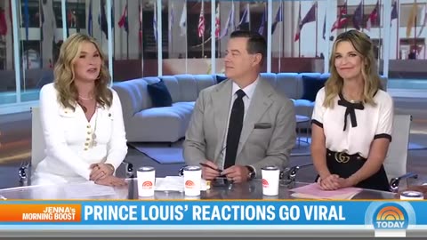 See Prince Louis copy his brother's hair flip at VE day