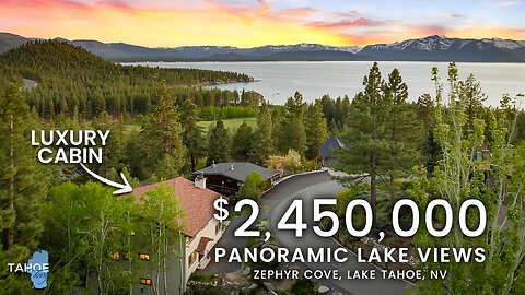 Inside a PANORAMIC Lake and Mountain View Cabin in Lake Tahoe