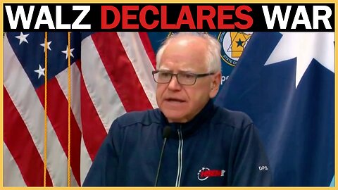 Walz Declares CIVIL WAR on Trump! MN Governor Prepares National Guard Against Feds