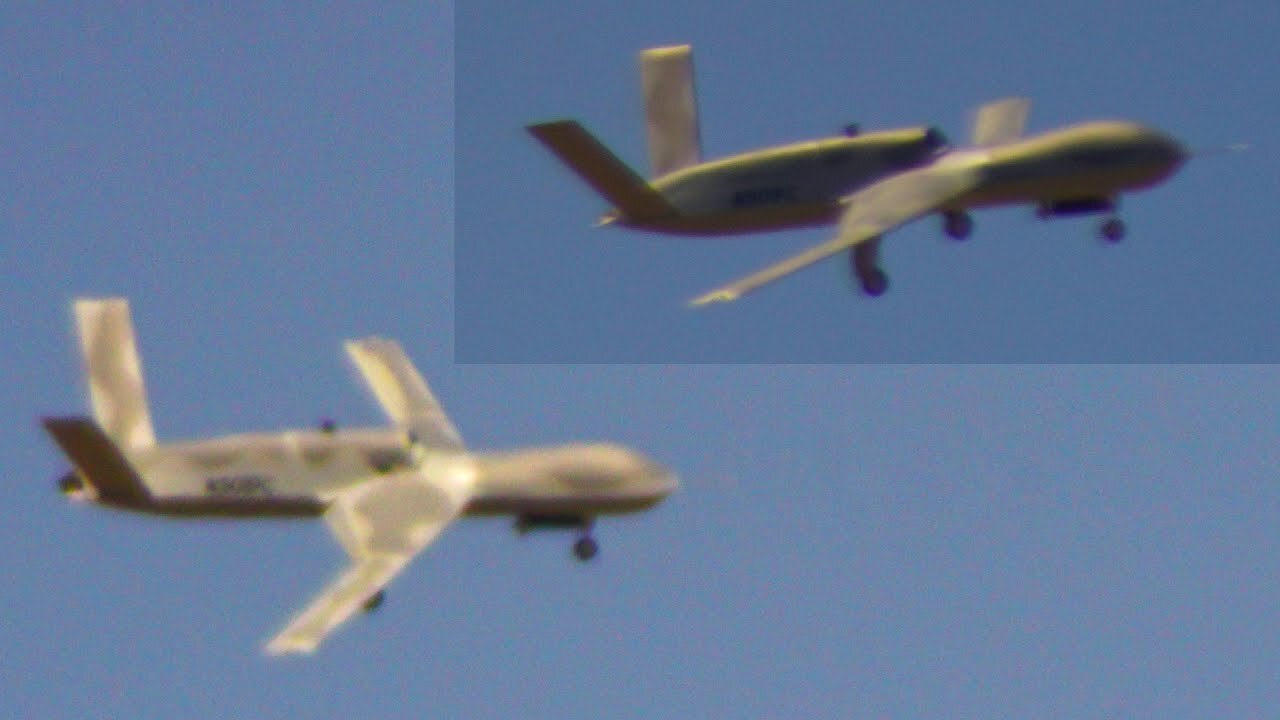 Watch Stealth MQ-20 Avenger Drone Landings at Gray Butte Airport near Palmdale, California