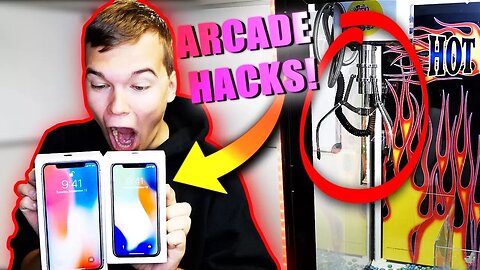 Won TWO iPhone X's from the Claw Machine! ARCADE HACKS