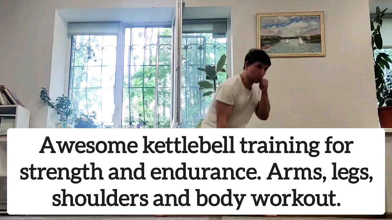 Kettlebell training.