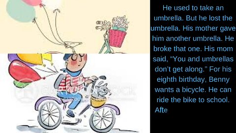 English Stories a birthday bike