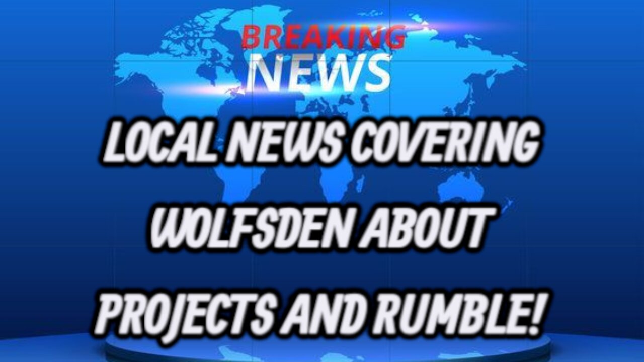 LIVE LOCAL NEWS COVERAGE! WE ARE BEING INTERVIEWED! WolfsdenBoxing is doing a news story and we are talkin about Rumble along with other things we are doing! Come support this!