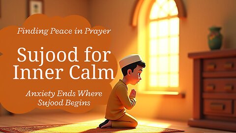 “Anxiety Ends Where Sujood Begins 🕌”