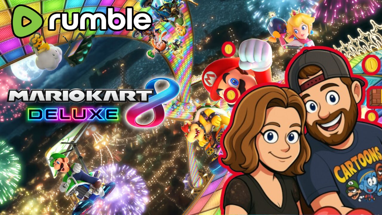 “Wife, Friends, and Way Too Many Blue Shells” Mario Kart 8 Deluxe