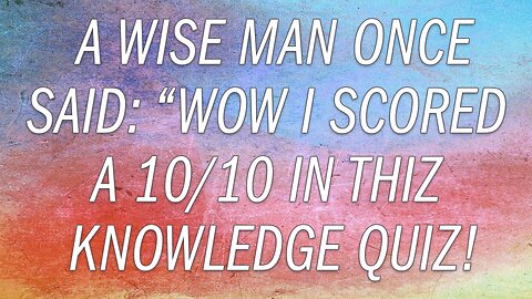Are you a wise person?