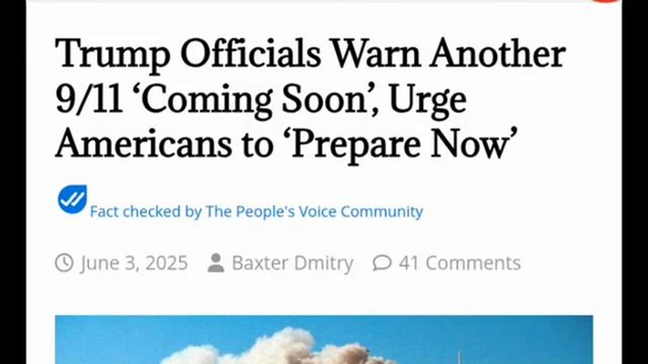 Trump Officials Warns That Another 9/11 Style Attack is Coming: A Time of Jacob's Trouble!!!