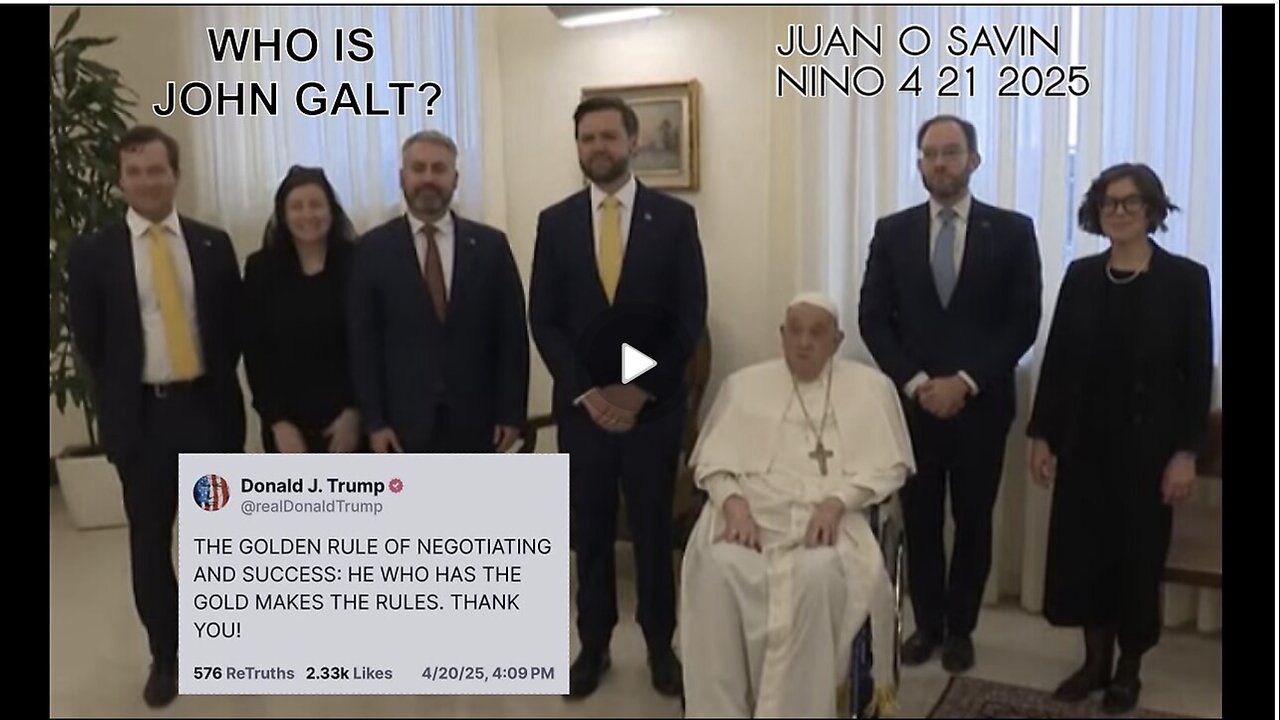 JUAN O SAVIN- Death of Pope Francis "Everyone knew this was coming" WHO IS JOHN GALT? SGANON