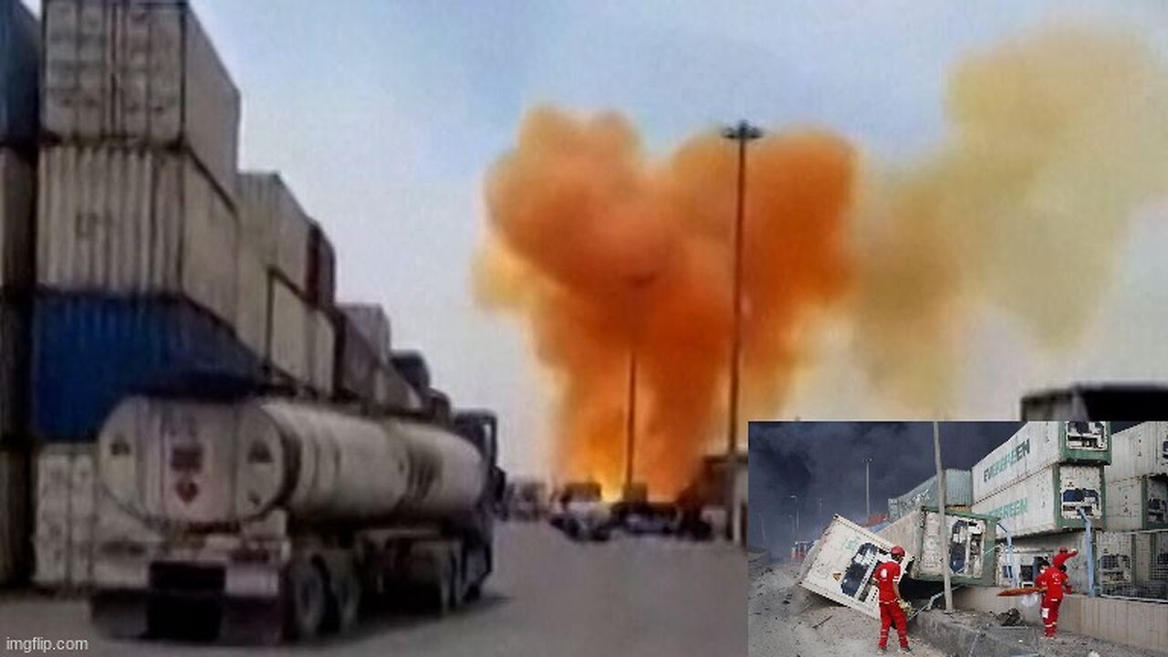 40 KILLED AT BLAST AT IRAN'S BIGGEST PORT 🚨🇮🇷💥 TEHRAN DENIES EXPLOSION LINKED TO MISSILE FUEL