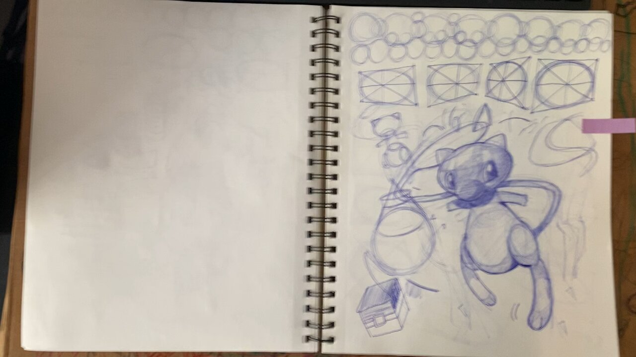 🔥 Sketchbook Tour #3 | Mew Pokémon Art, New Drawings & Reilly Head Study 🎨