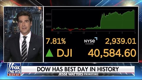 The stock market had its best day in American history
