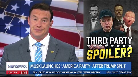 Carl Higbie on Elon Musk's "America Party:" "Third parties almost always benefit Democrats‘