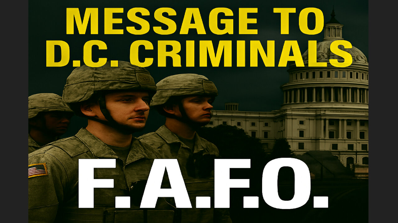 TRUMP DEPLOYS TROOPS to D.C. NO MORE Excuses Crime Crackdown Begins