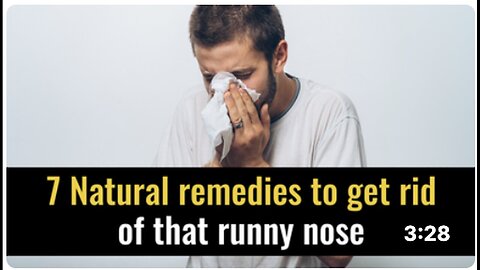 "Natural Remedies: Cure Your Runny Nose with These 7 Treatments"