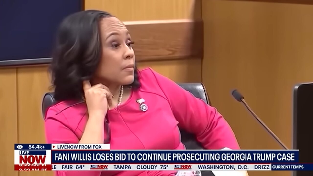 Fani Willis removed from prosecuting Trump's Georgia election interference case
