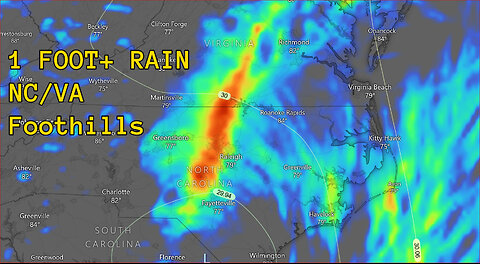 1+ FOOT of Rain Forecast For NC/VA Appalachian Foothills