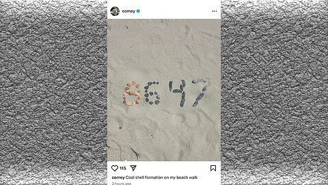 James Comey posted the numbers 8647