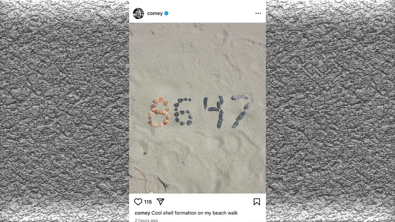 James Comey posted the numbers 8647
