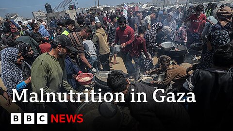 Malnutrition rises in Gaza as Israeli blockade enters third month | BBC News
