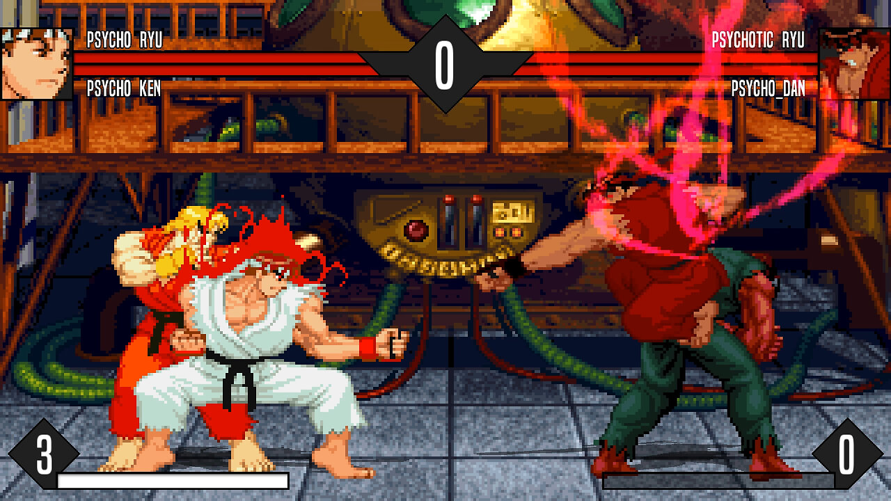 MUGEN - Psycho Ryu & Psycho Ken vs. Psychotic Ryu & Psycho_Dan - Download