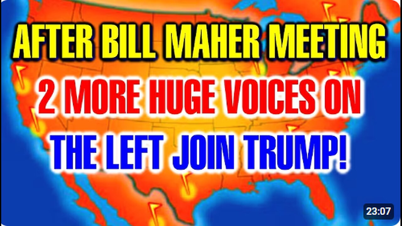 Two More Huge Voices Just Join Our Side, After Bill Maher Meeting