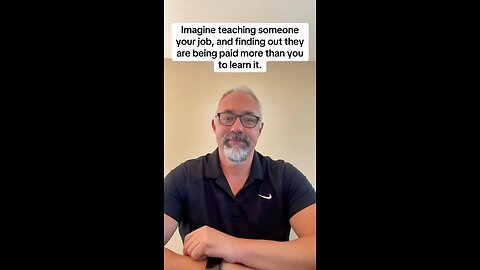 Would you train someone making more than you?