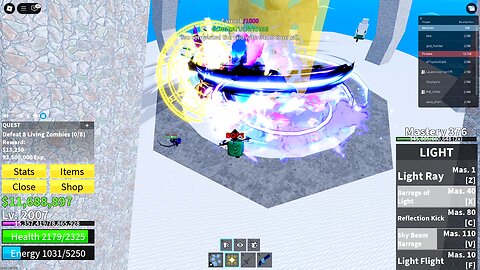 Playing Blox Fruits in Roblox - (No Commentary).