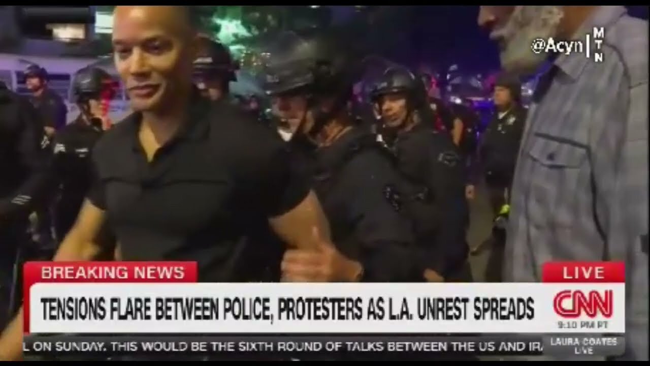 CNN Faking An Arrest of Reporter During Los Angeles Riots