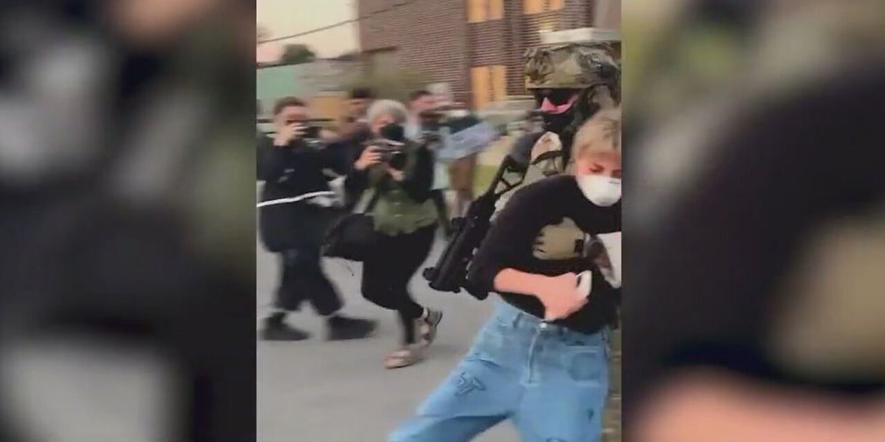 Illinois Congressional Candidate Kat Abughazaleh Gets Shoved to the Ground by ICE Agent