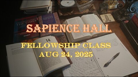 Sapience Hall Fellowship Class August 24, 2025 Zechariah 1:18-21 Dr. R.G. Ford