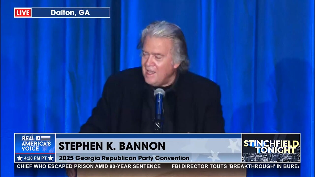 LIVE: 2025 Georgia Republican Party Convention with Steve Bannon