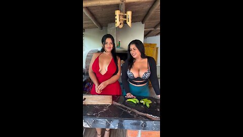 Two Latina Beauties Cook Up a Banana Delight! 🍌🔥