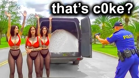 OMG 😱 What Is This Most Suspicious Drug Mules Caught on Police Dashcam .