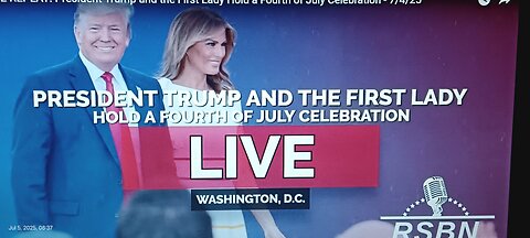 LIVE REPLAY President trump and the first lady hold a Fourth of July celebration - 7/4/25