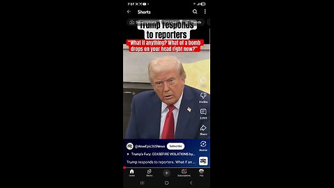 Trump taking a stupid question