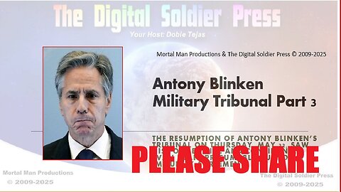 Antony Blinken Military Tribunal Part 3