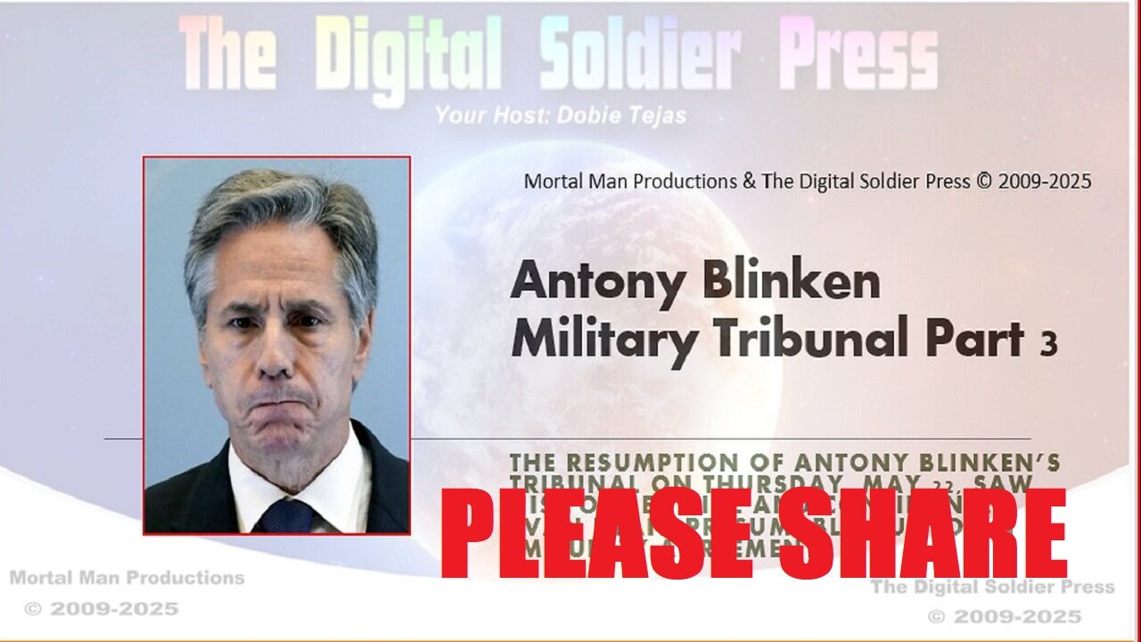Antony Blinken Military Tribunal Part 3