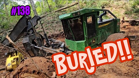 650 Deere Dozer Vs. Stuck 748 Deere Skidder