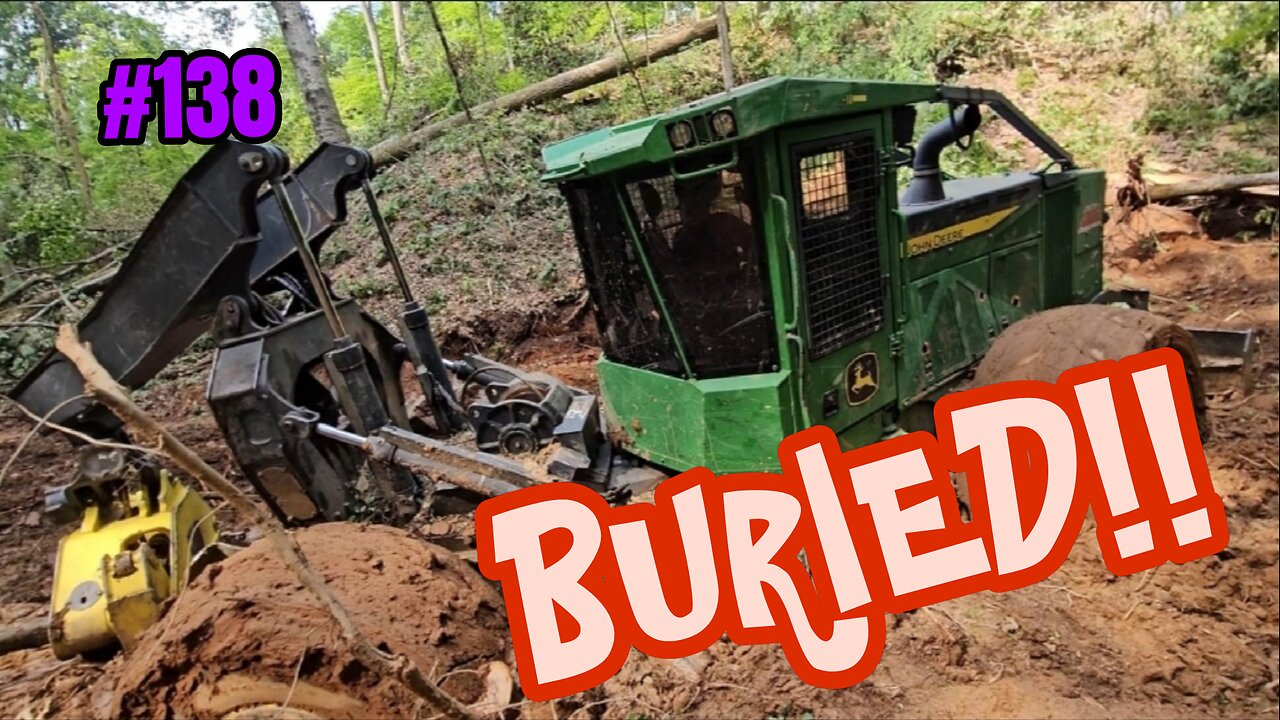 650 Deere Dozer Vs. Stuck 748 Deere Skidder