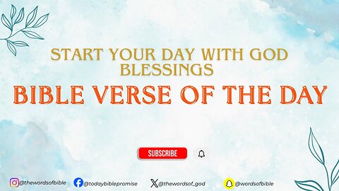 Bible verse of the day | Today’s Bible Promise