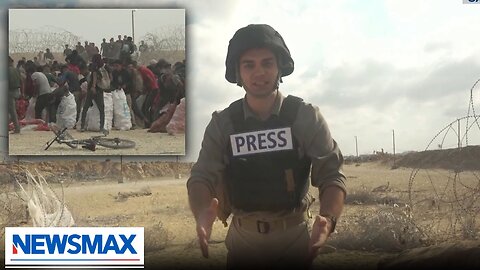 NEWSMAX gains access inside Gaza at aid distribution site