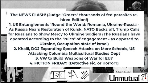 Liberty Conspiracy LIVE 3-14-25 Russia Taking Kursk, DOJ Widens Censorship, Sep of Pwrs, FICTION