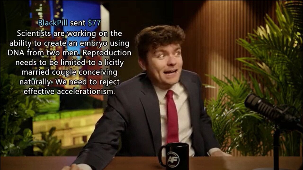 Nick Fuentes on Babies Created by Gene Splicing Two Men