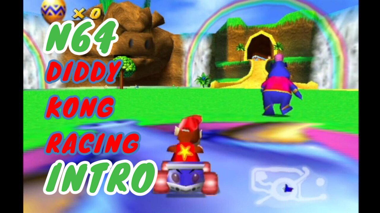N64 Intro - Diddy Kong Racing Speedy Quest Cinematic